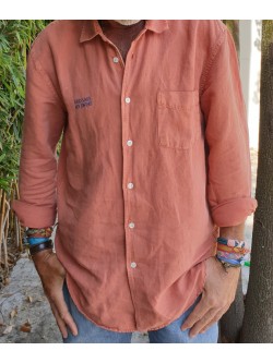 Camisa de lino "Verano Cayetano" Arcilla Nadal