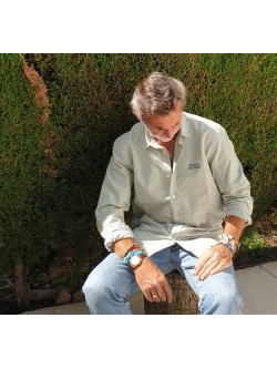 Camisa algodón "Gibraltar Español" Gris Claro