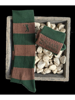 Calcetines Verde y Beige CON UN PAR